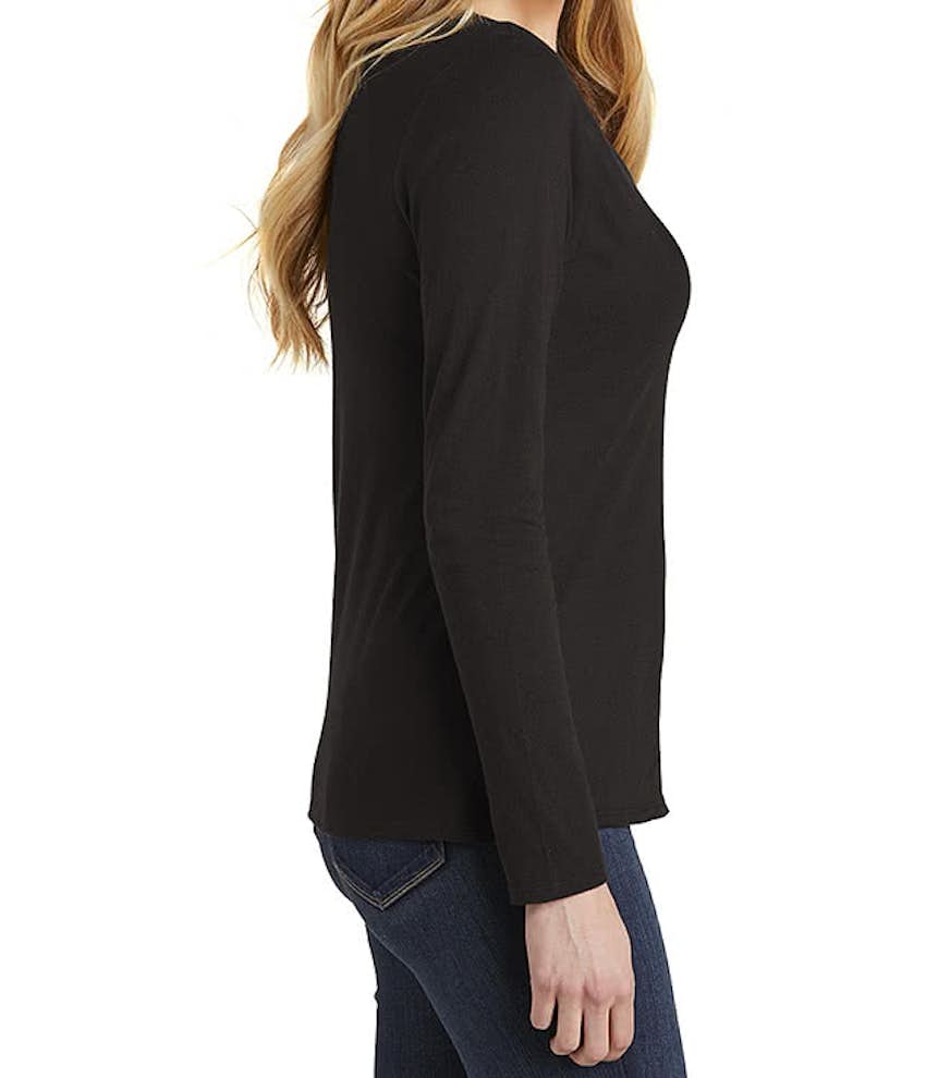 Custom District Women's V.I.T. Long Sleeve V-Neck T-shirt - Design ...