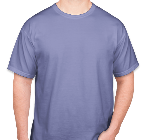 Comfort Colors 100% Cotton T-shirt - Color: Flo Blue