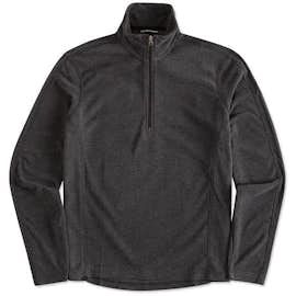 Port Authority Heather Quarter Zip Microfleece Pullover