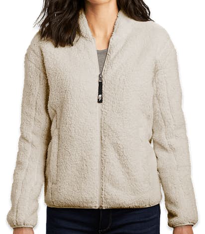 The North Face Women's High Loft Full Zip Fleece Jacket - Vintage White