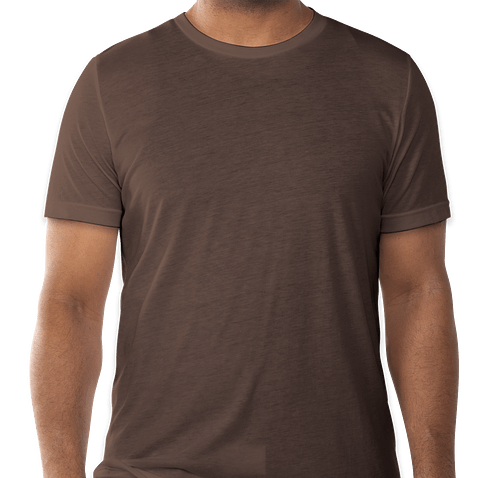 Bella + Canvas Tri-Blend T-shirt - Color: Brown Tri-Blend