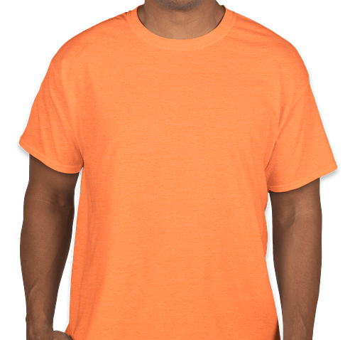 Hanes X-Temp T-shirt - Color: Neon Orange Heather