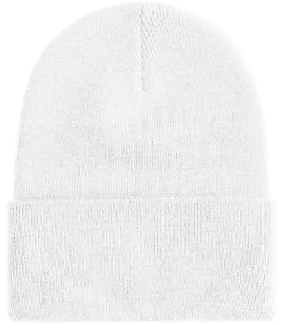 Port & Company Knit Hat - White