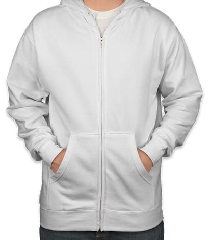 Independent Trading Zip Hoodie - White