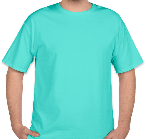 Hanes ComfortWash 100% Cotton T-shirt - Color: Freshwater