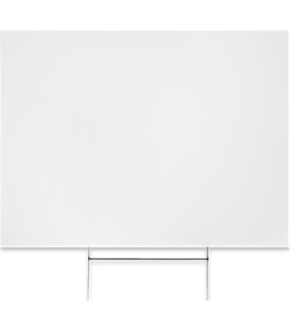 Full Color 24" x 18" Yard Sign with Metal Post - White