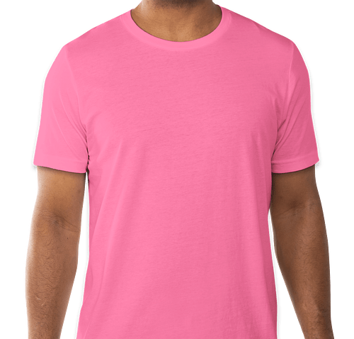 Bella + Canvas Jersey T-shirt - Color: Charity Pink