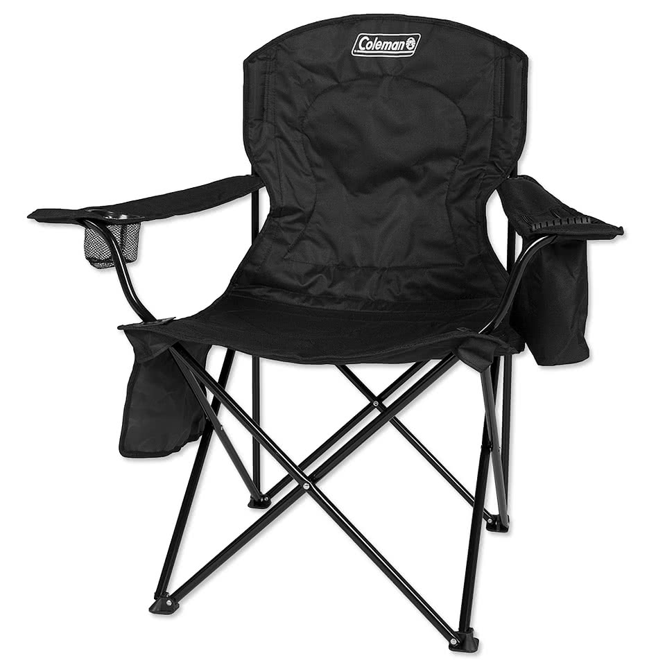 coleman quad chair with cooler
