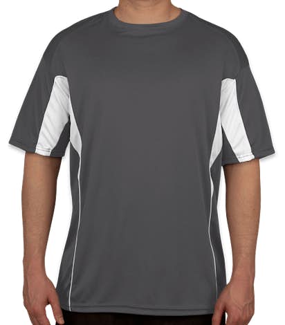 Badger Drive Contrast Performance Shirt - Graphite/White