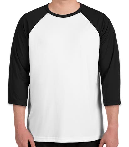 Canada - All Sport Performance Baseball Raglan - White / Black