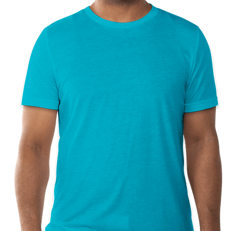 Bella + Canvas Tri-Blend T-shirt - Color: Aqua Tri-Blend