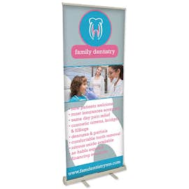 Full Color 31.5" x 81.8" Value Retractable Banner Kit