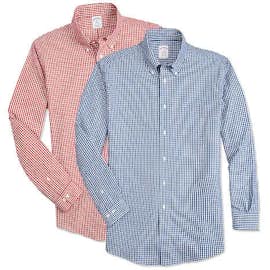 Brooks Brothers Non-Iron Gingham Button Down Dress Shirt