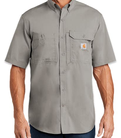 Custom Carhartt Force Ridgefield Short Sleeve Casual Shirt