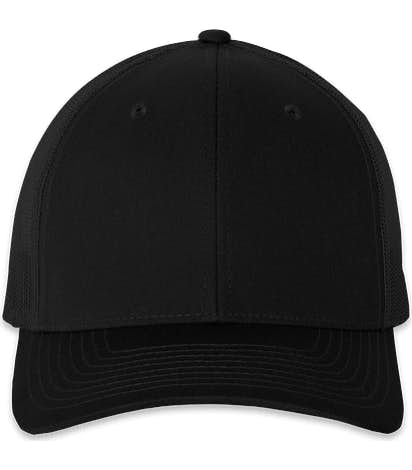 Richardson Snapback Trucker Hat - Black