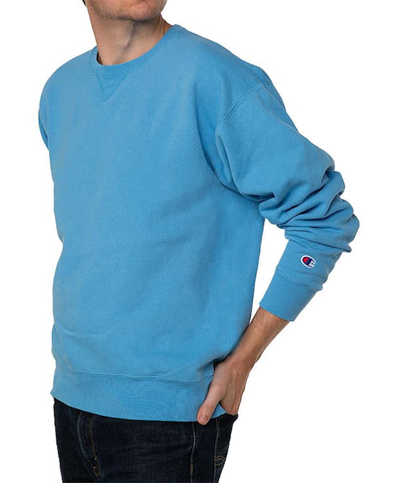 Custom Champion Garment Dyed Crewneck Sweatshirt - Design Crewneck ...