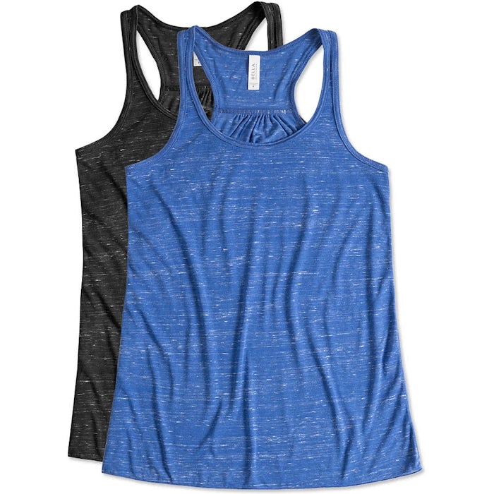 Bella + Canvas Women's Flowy Melange Racerback Tank