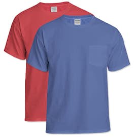 Hanes ComfortWash Garment Dyed Short Sleeve Pocket T-shirt