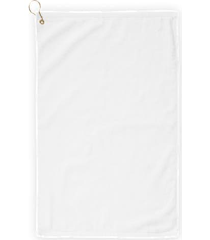 Port Authority Grommeted Golf Towel - White