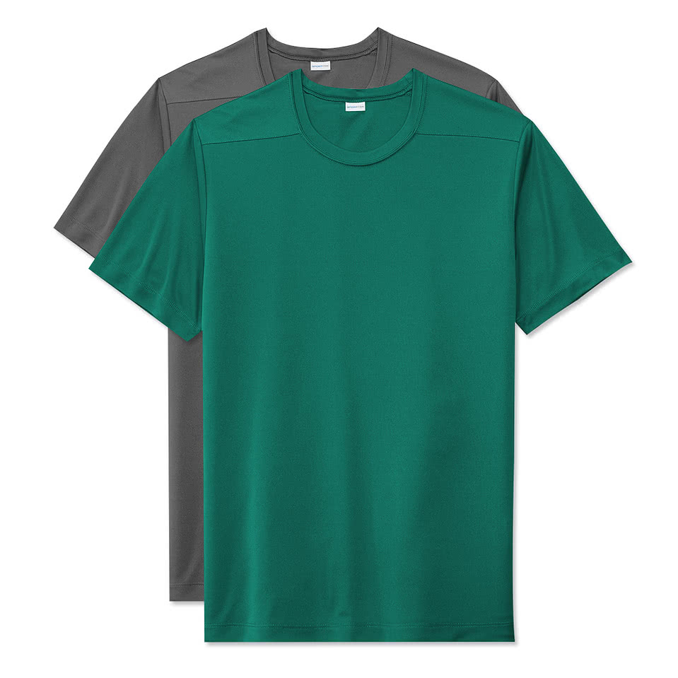 Custom SportTek UPF 50 Performance Shirt Design Short Sleeve