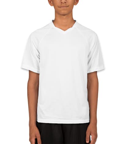 Augusta Youth Striker Performance Soccer Jersey - White / White