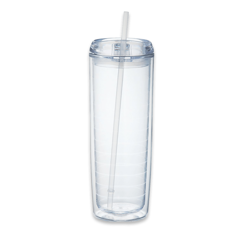 Floral 24 oz. Mega Vortex Acrylic Tumbler with Straw