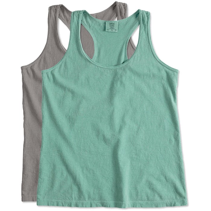 Design Custom Printed Comfort Colors Ladies Racerback Tanks Online