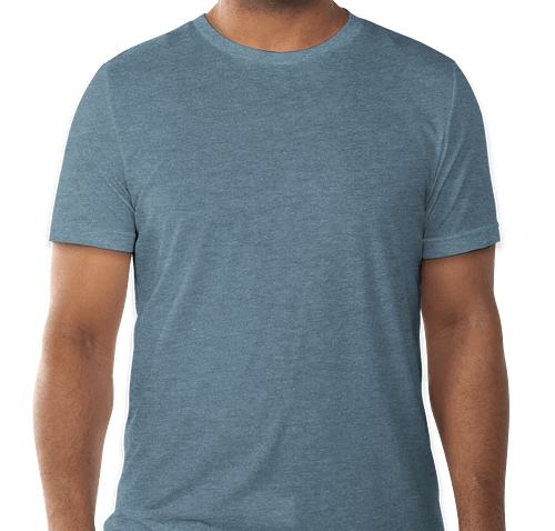 Bella + Canvas Tri-Blend T-shirt - Color: Denim Tri-Blend