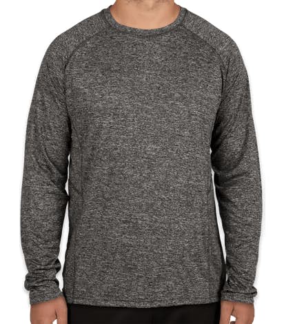 Rawlings Heather Long Sleeve Performance Shirt - Heather Charcoal