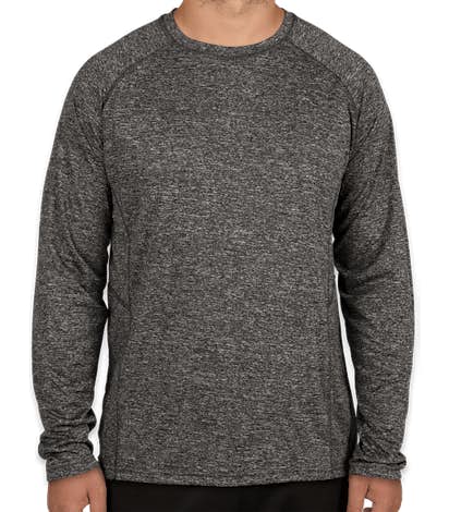 Rawlings Heather Long Sleeve Performance Shirt - Heather Charcoal