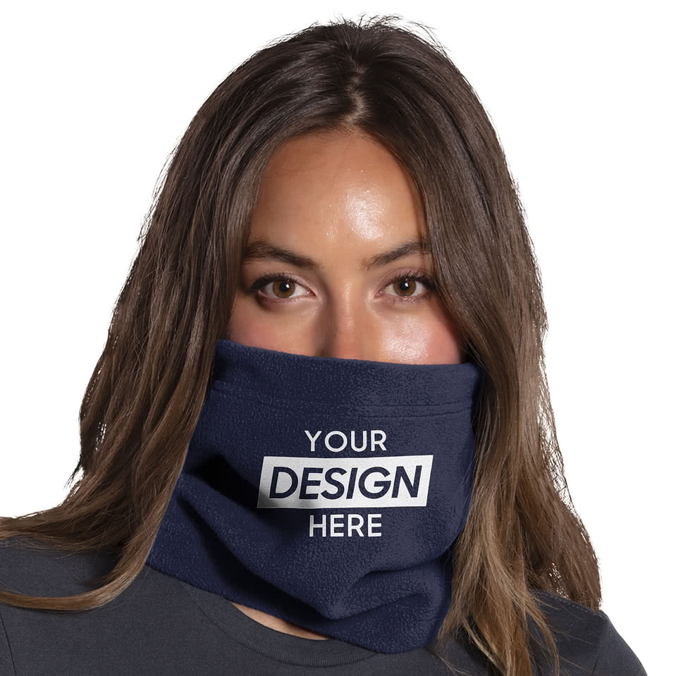 Custom Customized Port Authority Fleece Neck Gaiter Design Neck