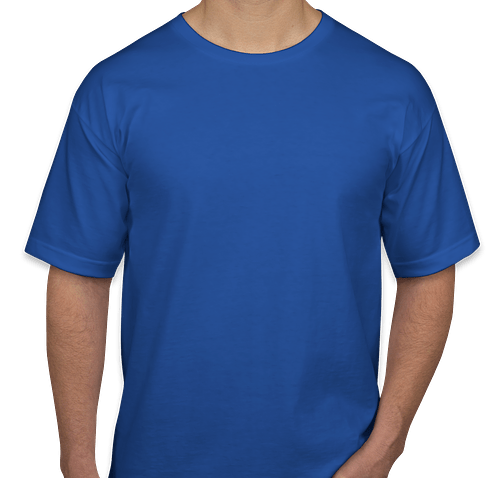 Bayside Union Made 100% Cotton USA T-shirt - Color: Royal
