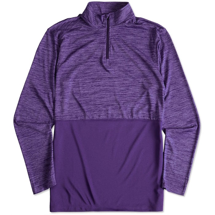 Augusta Tonal Heather Quarter Zip Performance Shirt
