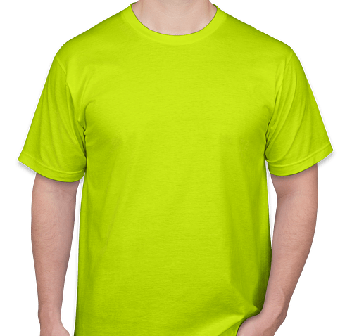Anvil Jersey T-shirt - Color: Neon Yellow