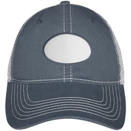 Oval Printed Patch Hat - Trucker - Color: Navy / White