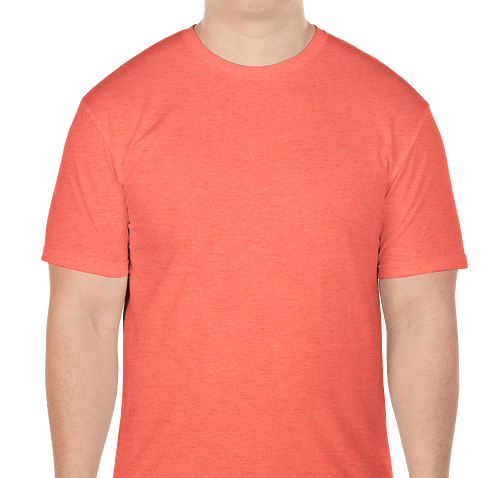 Gildan Softstyle Jersey T-shirt - Color: Heather Coral Silk