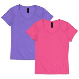 Hanes Women's Perfect-T Tri-Blend V-Neck T-shirt