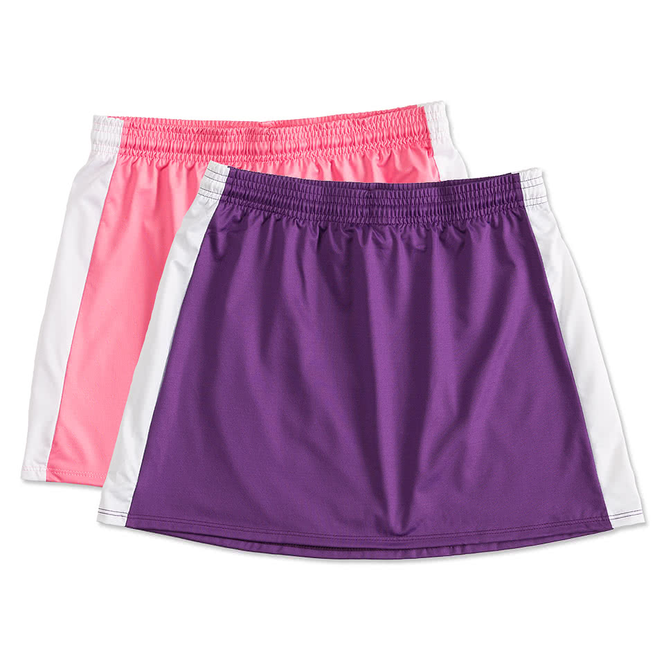 Custom Teamwork Ladies Colorblock Lacrosse Skirt Design Lacrosse