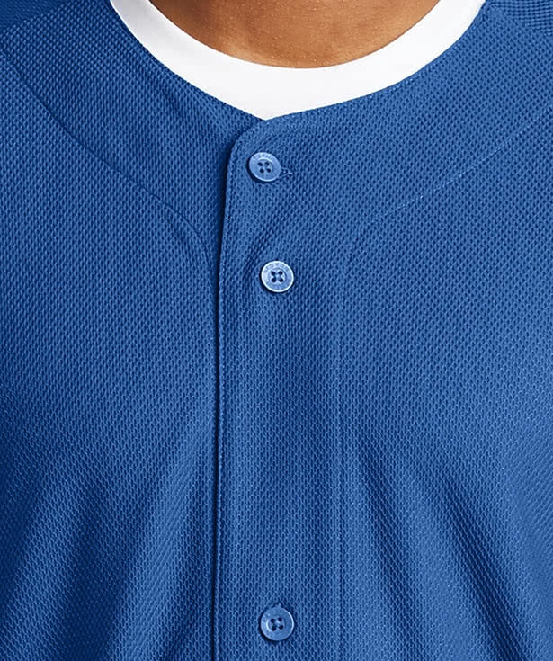 blank button down baseball jersey