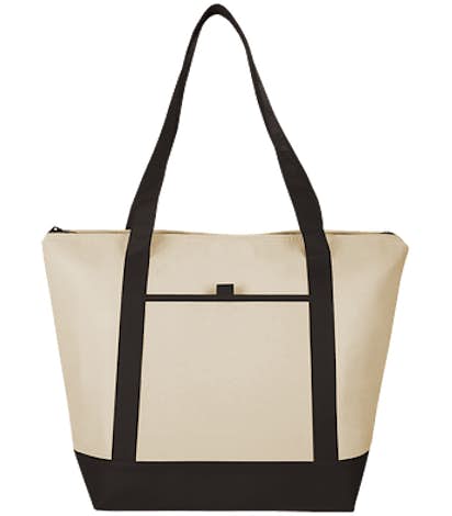 Lighthouse 24 Can Non-Woven Cooler Tote - Black