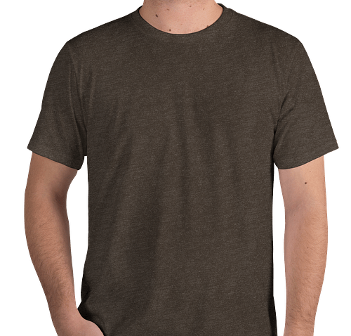 Royal Apparel Organic Eco 50/50 USA T-shirt - Color: Heather Bark