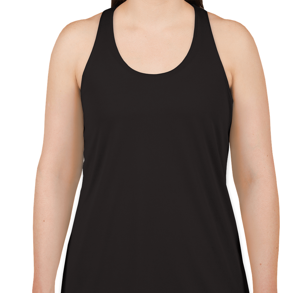 Badger Women's Performance Racerback Tank in Black
