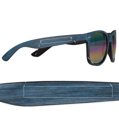 Woodtone Mirrored Malibu Sunglasses - Blue