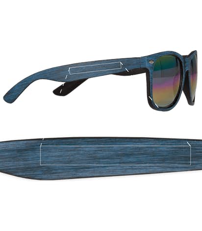 Woodtone Mirrored Malibu Sunglasses - Blue