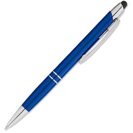 Laser Engraved Carson Ballpoint Stylus Pen (blue ink)
