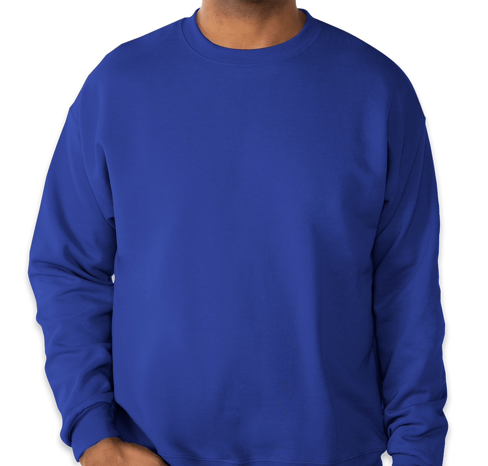 Hanes EcoSmart 50/50 Crewneck Sweatshirt in Deep Royal