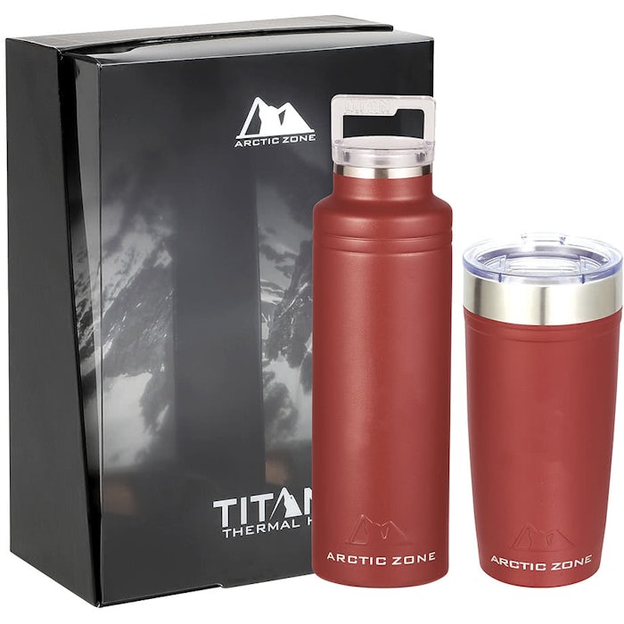 20 oz. Arctic Zone Copper Vacuum Insulated Drinkware Gift Set