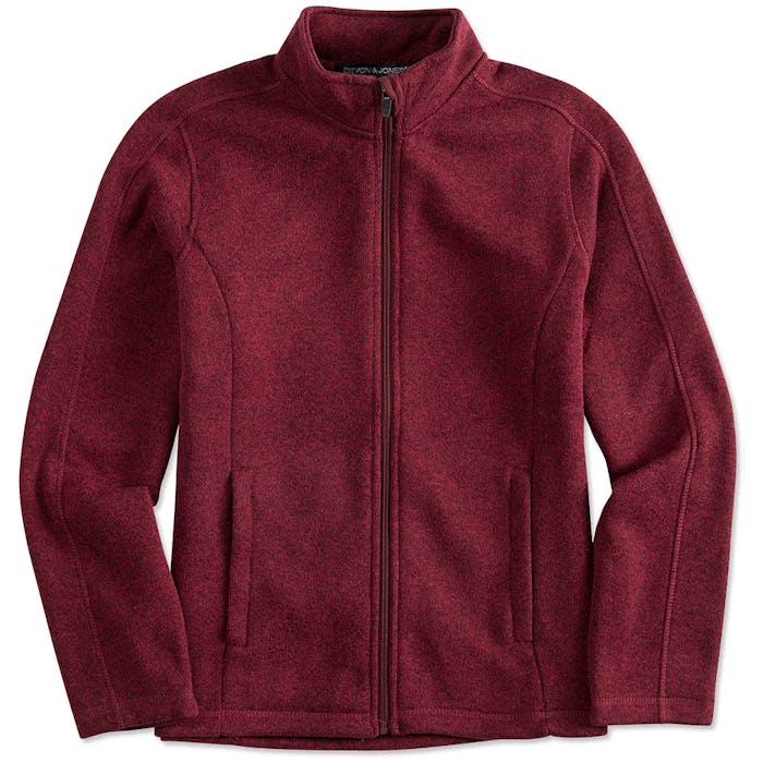 Custom Devon & Jones Women's Full Zip Sweater Fleece Jacket - Design Fleece  Jackets & Pullovers Online at CustomInk.com