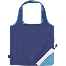 Contrast Foldaway Shopper Tote - Color: Royal Blue