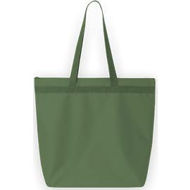 Large Recycled Poly Zippered Tote - Color: Forest